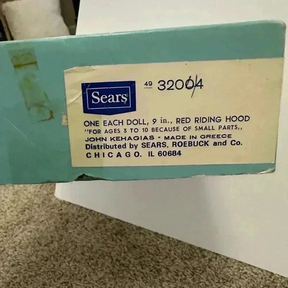 VTG Kehagias Little Red Riding Hood Fairytale Sleepy Eyes Doll. New in box. - Picture 4 of 4